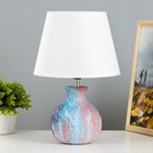 Настольная лампа "Корин" Е27 40Вт синий-фиолетовый 22,5х22,5х32,5 см RISALUX - фото 3428646