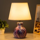 Настольная лампа «Корин» Е27 40 Вт фиолетовый 22.5×22.5×32.5 см RISALUX - Фото 2