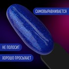 Гель лак для ногтей «NEON», 3-х фазный, 8 мл, LED/UV, цвет синий с блёстками (38) - Фото 4