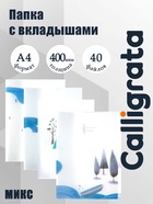 Папка формат А4, с 40 прозрачными файлами «Река», МИКС - Фото 1