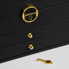 Шкатулка для украшений «Магия», 3 яруса, 23×17×13 см, чёрная - Фото 16