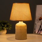 Настольная лампа "Линье E27 40Вт бежевый 20х20х32 см RISALUX - Фото 2