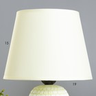 Настольная лампа RISALUX «Арабика», E27, 40 Вт, мятный, 20×20×33 см - Фото 3