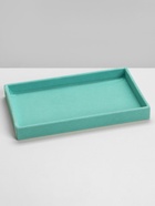 Подставка для украшений QF универсальная без вставок, флок, 21×12.3×2.5 см бирюзовая - фото 52480155