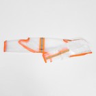 Дождевик - комбинезон для собак, размер M, ДС 30, ОГ 42 см, вес 5-8 кг, прозрачный, оранжевый - Фото 2