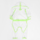 Дождевик - комбинезон для собак, размер 2XL, ДС 42, ОГ 57 см, вес 16-20 кг, прозрачный, жёлтый - Фото 4