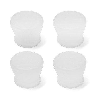 Накладка мебельная силиконовая, круглая, d=35-40 мм, 4 шт.