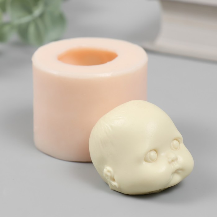Молд силикон "Лицо младенца" №17 3,5х4х3,5 см