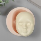 Молд силикон "Лицо младенца" №23 6,6х4,9х2 см - фото 320834183