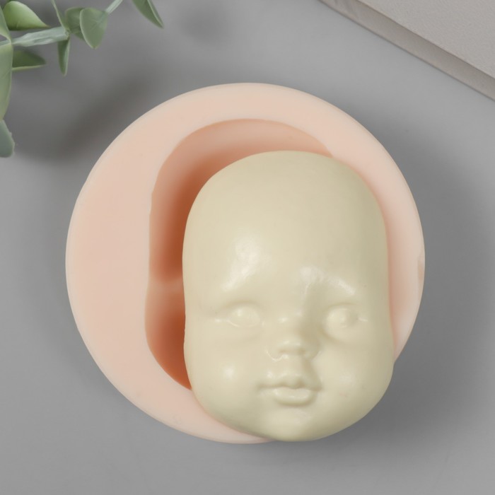 Молд силикон "Лицо младенца" №24 7,5х5,4х2 см - Фото 1