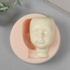 Молд силикон "Лицо младенца" №25 6,9х4,4х2,5 см - фото 11818671