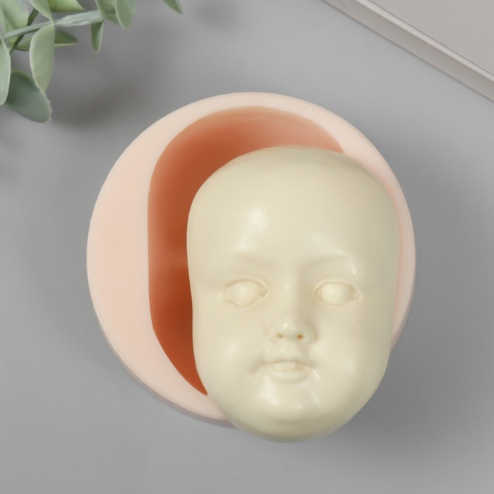 Молд силикон "Лицо младенца" №28 8,8х6,1х3,5 см - Фото 1