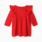 Платье детское с рюшами KAFTAN  р.30 (98-104 см) красный - Фото 4