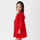Платье детское с рюшами KAFTAN  р.30 (98-104 см) красный - Фото 2