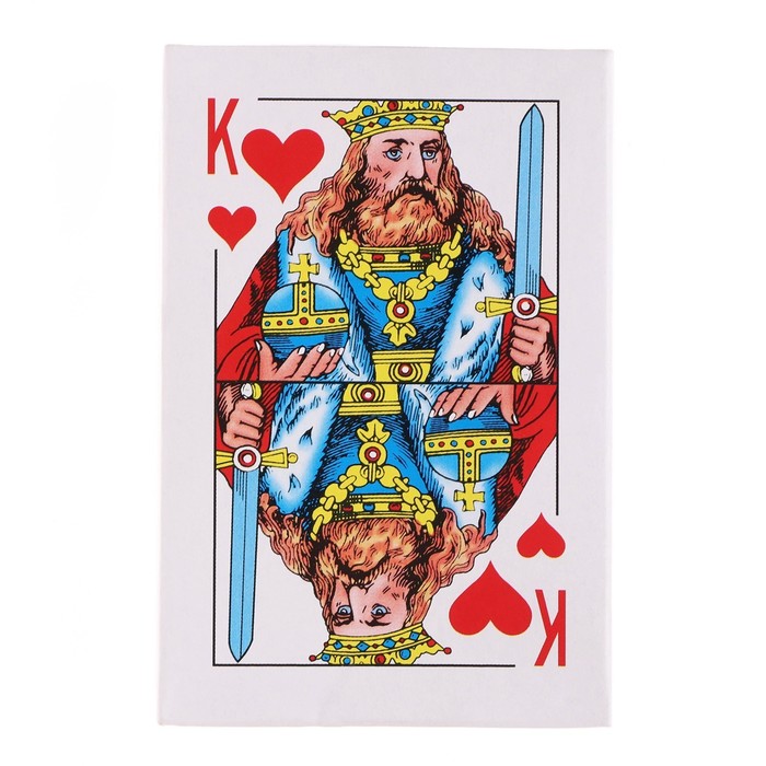 Карты игральные "Король", 54 шт, набор 4 шт, карта 8.7 х 5.7 см