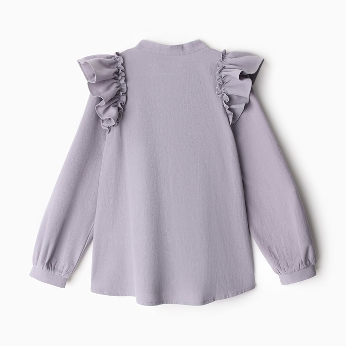 Блузка для девочки MINAKU цвет серый, рост 122 см - фото 1907952571