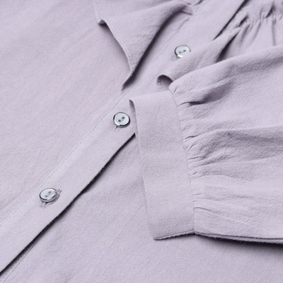 Блузка для девочки MINAKU: Cotton collection, серая, рост 122 см