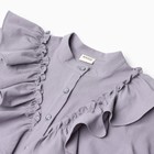 Блузка для девочки MINAKU цвет серый, рост 128 см - Фото 6