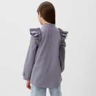Блузка для девочки MINAKU цвет серый, рост 128 см - Фото 5