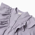 Блузка для девочки MINAKU: Cotton collection, серая, рост 146 см - Фото 9