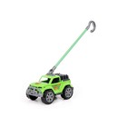 Автомобиль-каталка «Легионер», с ручкой, цвет зелёный - фото 297424041