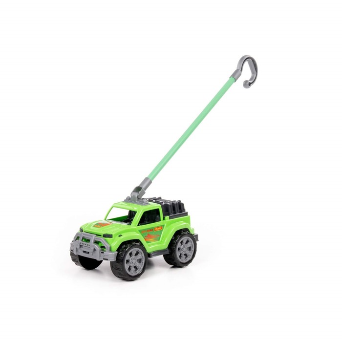 Автомобиль-каталка «Легионер», с ручкой, цвет зелёный - Фото 1