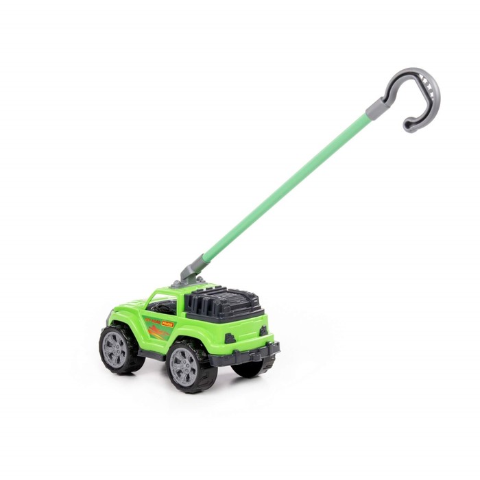 Автомобиль-каталка «Легионер», с ручкой, цвет зелёный