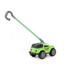 Автомобиль-каталка «Легионер», с ручкой, цвет зелёный - фото 9309673