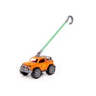 Автомобиль-каталка «Легионер» с ручкой, цвет оранжевый - фото 2704190