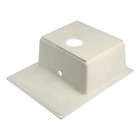 Мойка для кухни из камня ZEIN 150/G31, 575 x 470 мм, прямоугольная, перелив, цвет белый 10060411 - фото 16374024