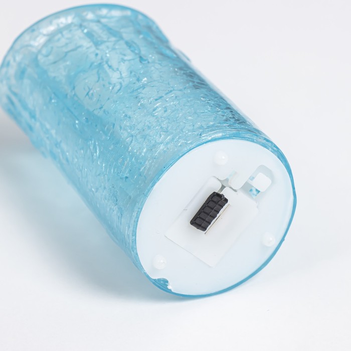 Ночник "Голубая свеча" LED 1Вт от батареек 3хLR44  5х5х16см
