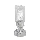 УЦЕНКА Ночник "Ледянна свеча" LED 1Вт от батареек 3хLR44 хром 4,5х4,5х12 см RISALUX - Фото 9