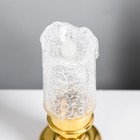 УЦЕНКА Ночник "Ледянная свеча" LED 1Вт от батареек 3хLR44 золото 4,5х4,5х12 см RISALUX - Фото 6