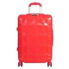 Чемодан средний 24" на молнии, красный - Фото 5
