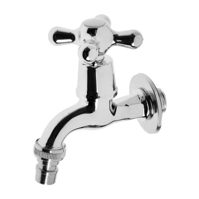 

Кран водоразборный FRESSO 554-037, 1/2", со штуцером, вентильный, цинк