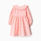 Платье для девочки KAFTAN «Ромбик» с воротником, розовое, рост 86-92 см - Фото 10