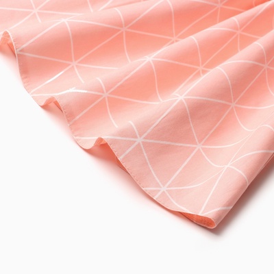 Платье для девочки KAFTAN «Ромбик» с воротником, розовое, рост 122-128 см