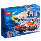 Конструктор "Пожарно-спасательная лодка" LEGO City 60373 - фото 11720445