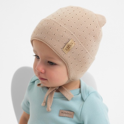 Шапка детская MINAKU, р-р 42-44, цвет бежевый