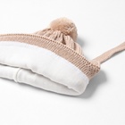 Шапка детская MINAKU, размер 35-40, бежевая - фото 31324455