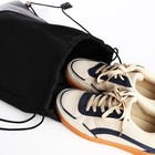 Сумка для обуви, отдел на шнурке, TEXTURA, цвет чёрный/бежевый - Фото 8