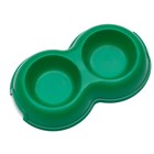 Миска двойная 0,2, зеленая - Фото 3