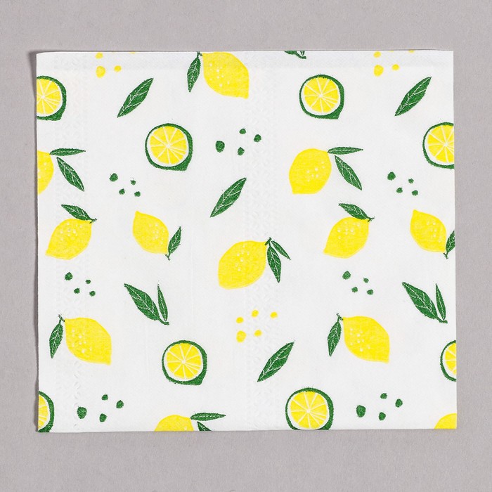 Салфетки бумажные "Лимон" 60 шт