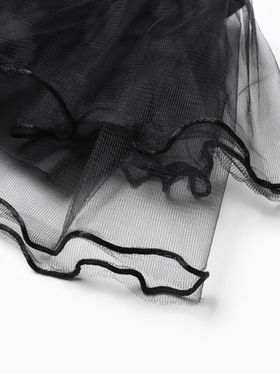 Юбка сетка детская KAFTAN, черный, размер 28