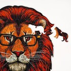 Пазлы фигурные «Лев», 148 деталей - Фото 3