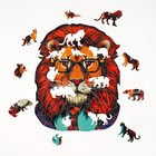 Пазлы фигурные «Лев», 148 деталей - Фото 4