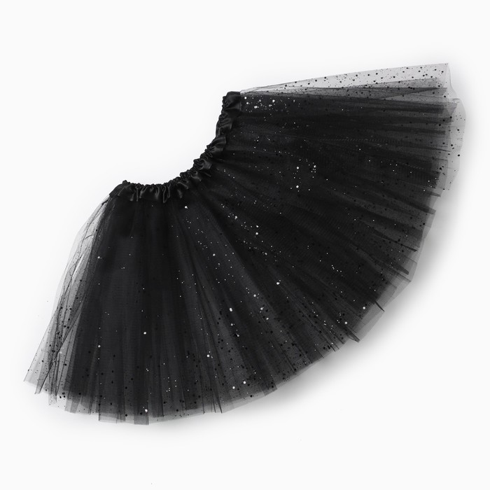 Юбка детская KAFTAN "Сияние" черный, длина 30 см - Фото 1