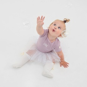 Юбка детская «Крошка Я. Звездочки», 17 см, белая