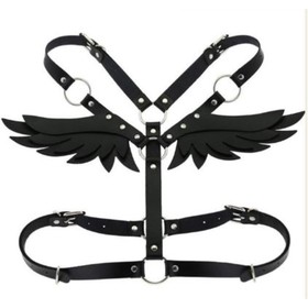 {{photo.Alt || photo.Description || 'Портупея БДСМ с крыльями, на грудь, экокожа, размер OS, черный'}}