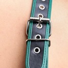 Портупея БДСМ мужская, на грудь, экокожа, зеленый кант - Фото 10